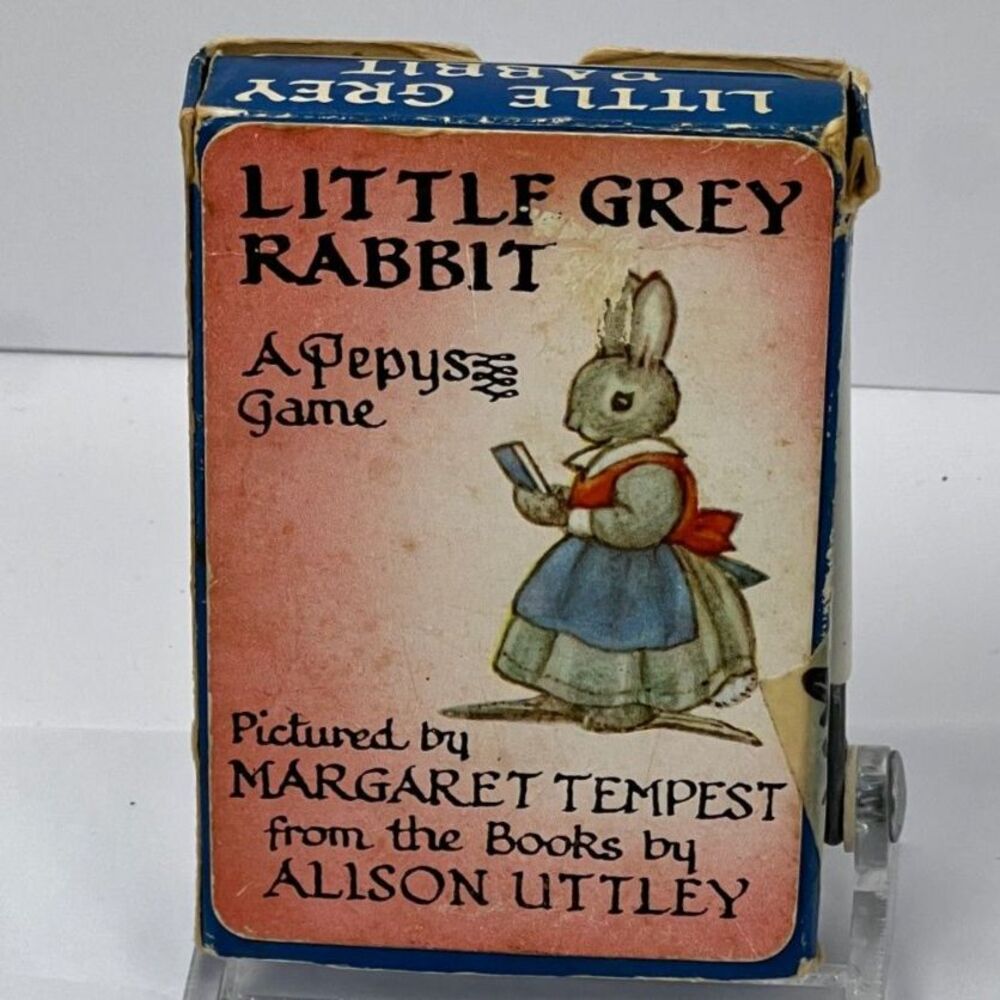 1975 Pepys 3rd Edition Little Grey Rabbit Card Game Complete Box & Rules